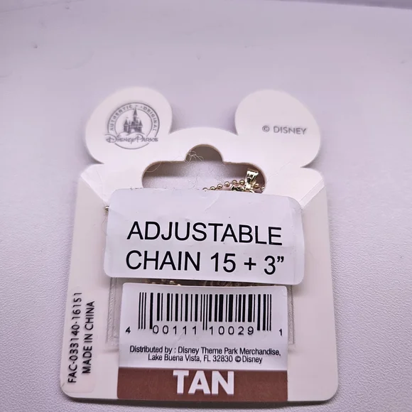 Swarovski Gold Mickey Pendant Necklace with Red Crystals - Picture 2 of 3